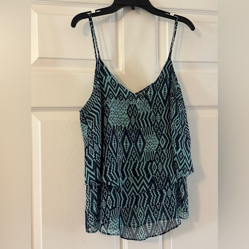 Miami Geometric Blue Camisole